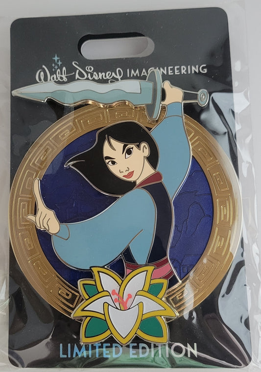 WDI Disney Pin - Mulan 25th Anniversary - Mulan with Shan Yu's Sword LE 300