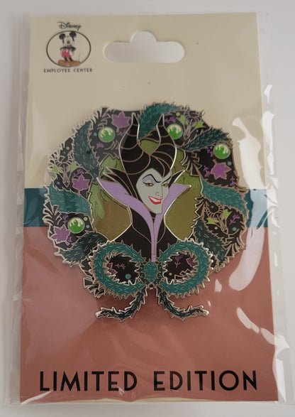 DEC Disney Pin - Halloween Wreath Villain - Maleficent from Sleeping Beauty LE 400