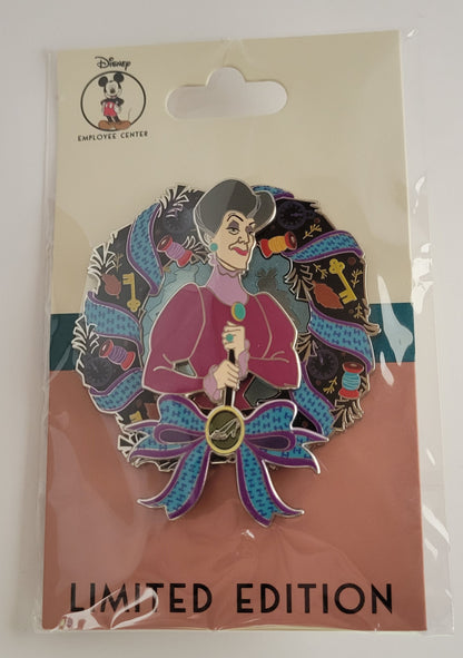 DEC Disney Pin - Halloween Wreath Villain - Lady Tremaine from Cinderella LE 400