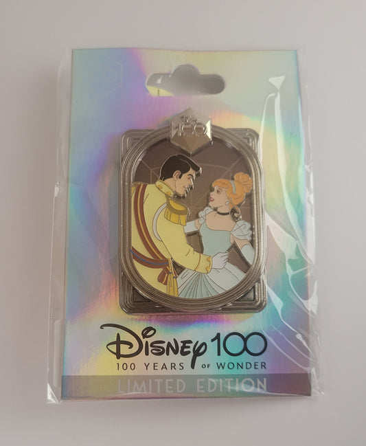 DEC Disney Pin - Celebrating 100 Years of Wonder - Cinderella and Prince Charming LE 400