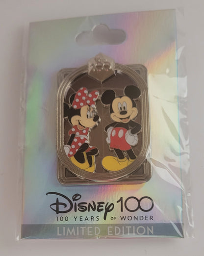 DEC Disney Pin - Celebrating 100 Years of Wonder - Mickey and Minnie Mouse LE 400