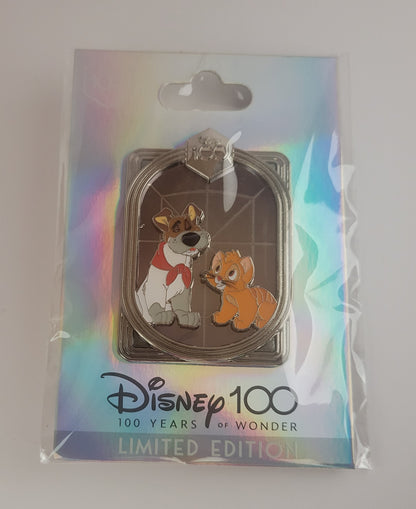 DEC Disney Pin - Celebrating 100 Years of Wonder - Oliver and Dodger LE 400