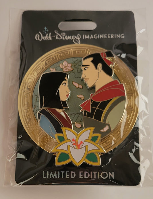 WDI Disney Pin - Mulan 25th Anniversary - Mulan and Li Shang LE 300