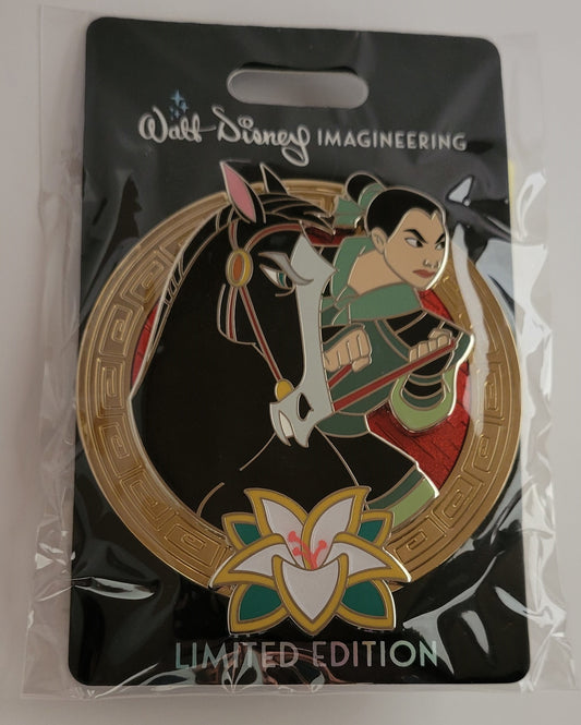 WDI Disney Pin - Mulan 25th Anniversary - Mulan and Khan LE 300