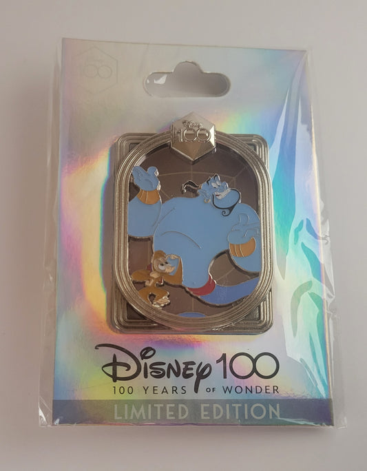 DEC Disney Pin - Celebrating 100 Years of Wonder - Genie and Abu from Aladdin LE 400