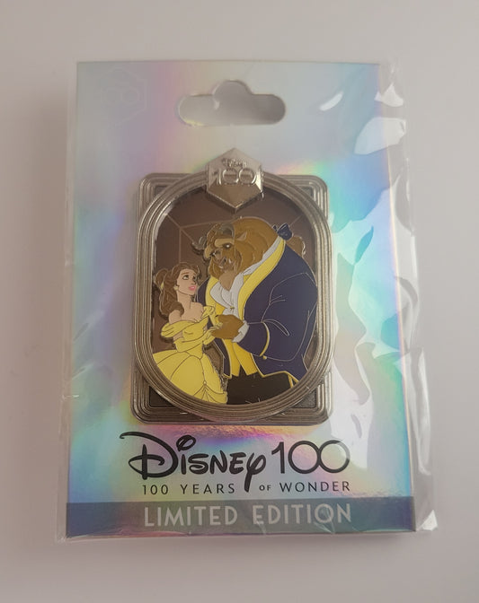 DEC Disney Pin - Celebrating 100 Years of Wonder - Belle and Beast LE 400