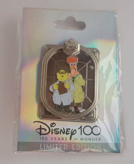 DEC Disney Pin - Celebrating 100 Years of Wonder - Bunsen and Beaker from The Muppets LE 400