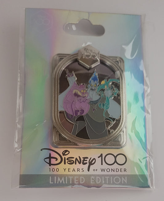 DEC Disney Pin - Celebrating 100 Years of Wonder - Hades, Pain, and Panic from Hercules LE 400