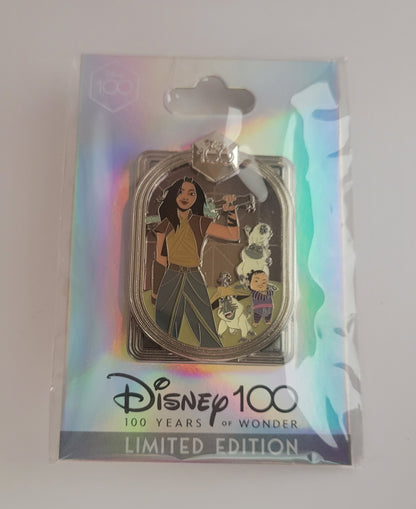 DEC Disney Pin - Celebrating 100 Years of Wonder - Raya and Little Noi LE 400