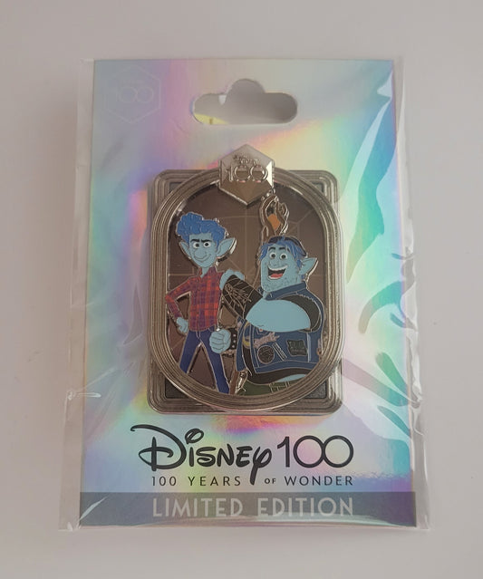 DEC Disney Pin - Celebrating 100 Years of Wonder - Ian and Barley from Onward LE 400