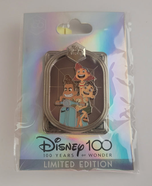 DEC Disney Pin - Celebrating 100 Years of Wonder - Luca, Alberto, and Giulia LE 400