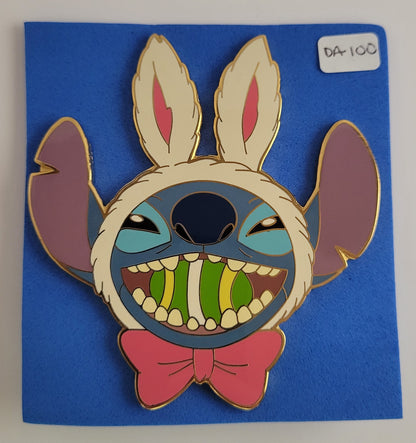 Disney Auctions Pin - Stitch Easter Holiday Bunny Ears LE 100