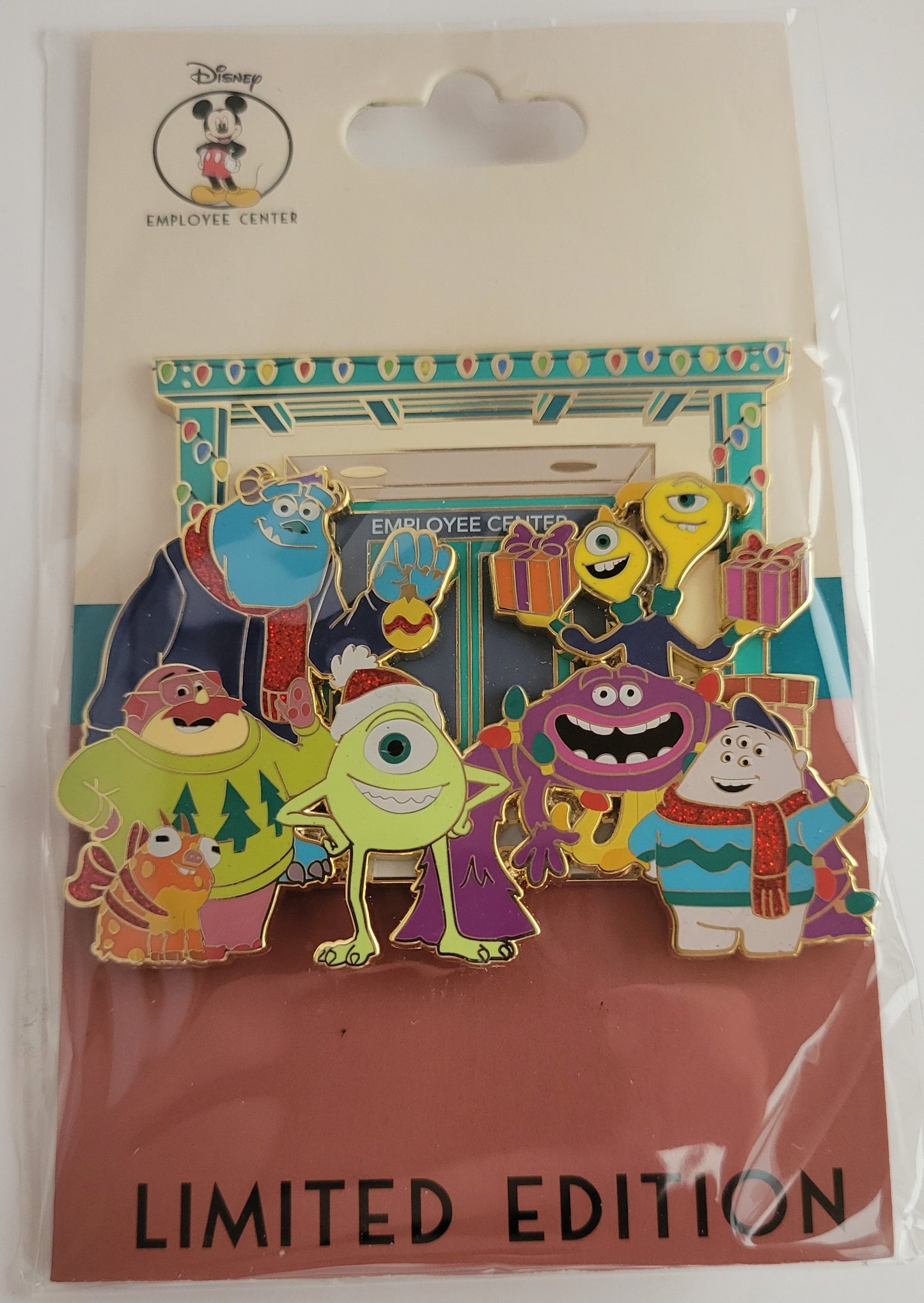 DEC Disney Pin - Holiday Cluster - Monster's University LE 250