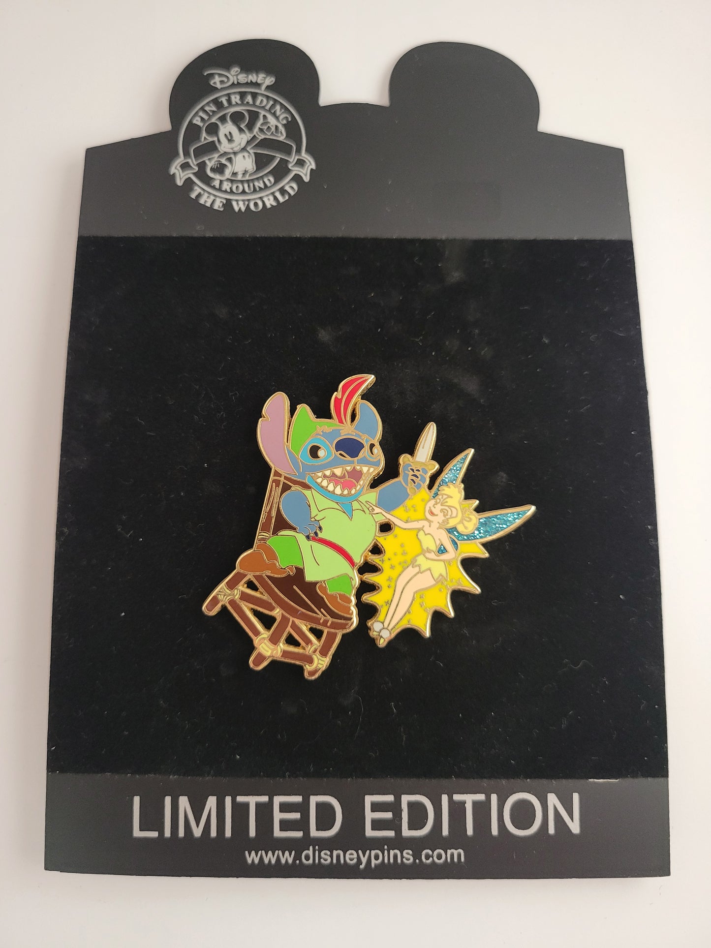 Disney Shopping Pin - Foolin' Around - Stitch as Peter Pan with Tinker Bell LE 250