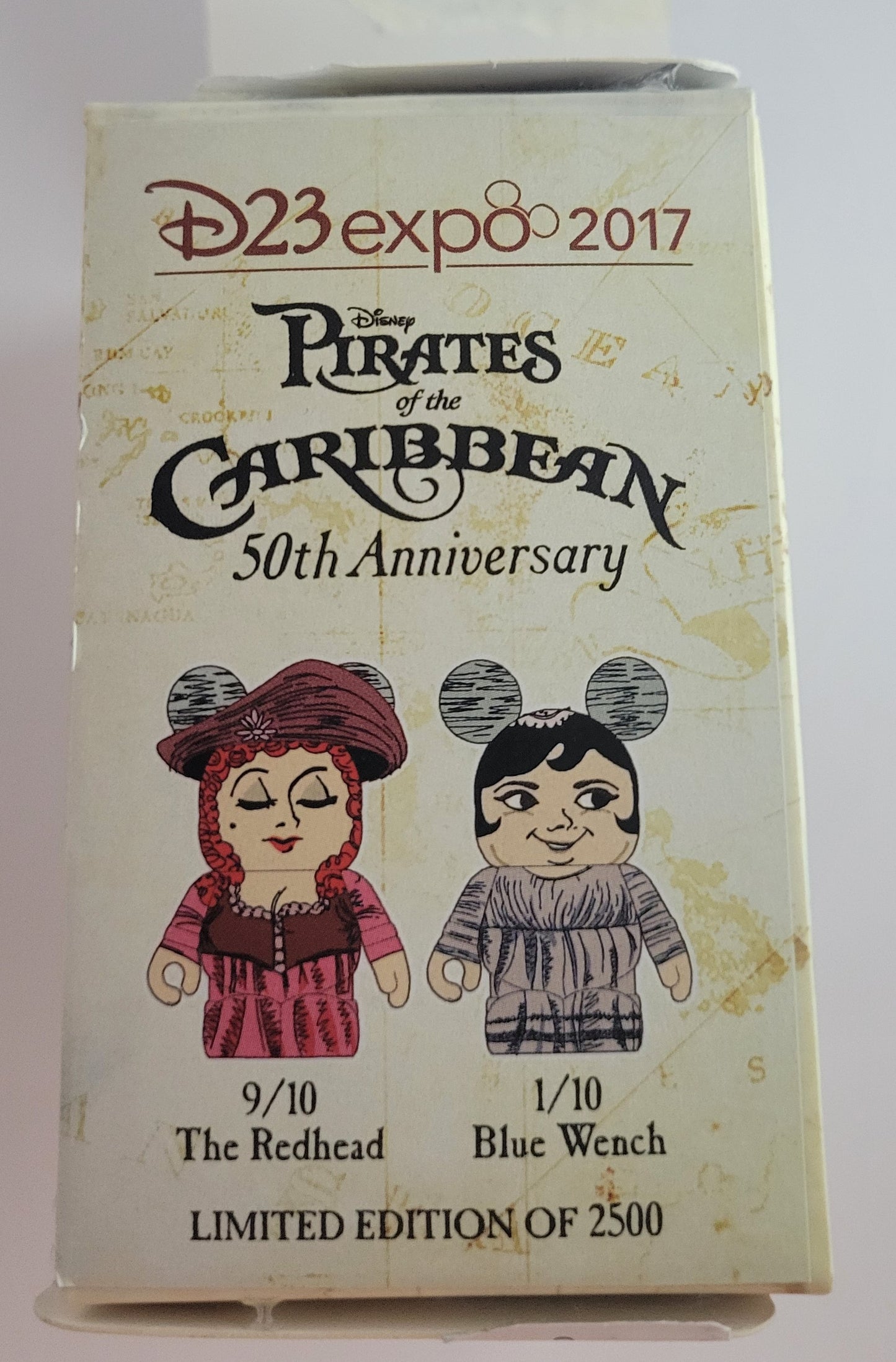 Disney Vinylmation Eachez 3" D23 Expo Pirates of the Caribbean 50th Anniversary - Redhead LE 2250