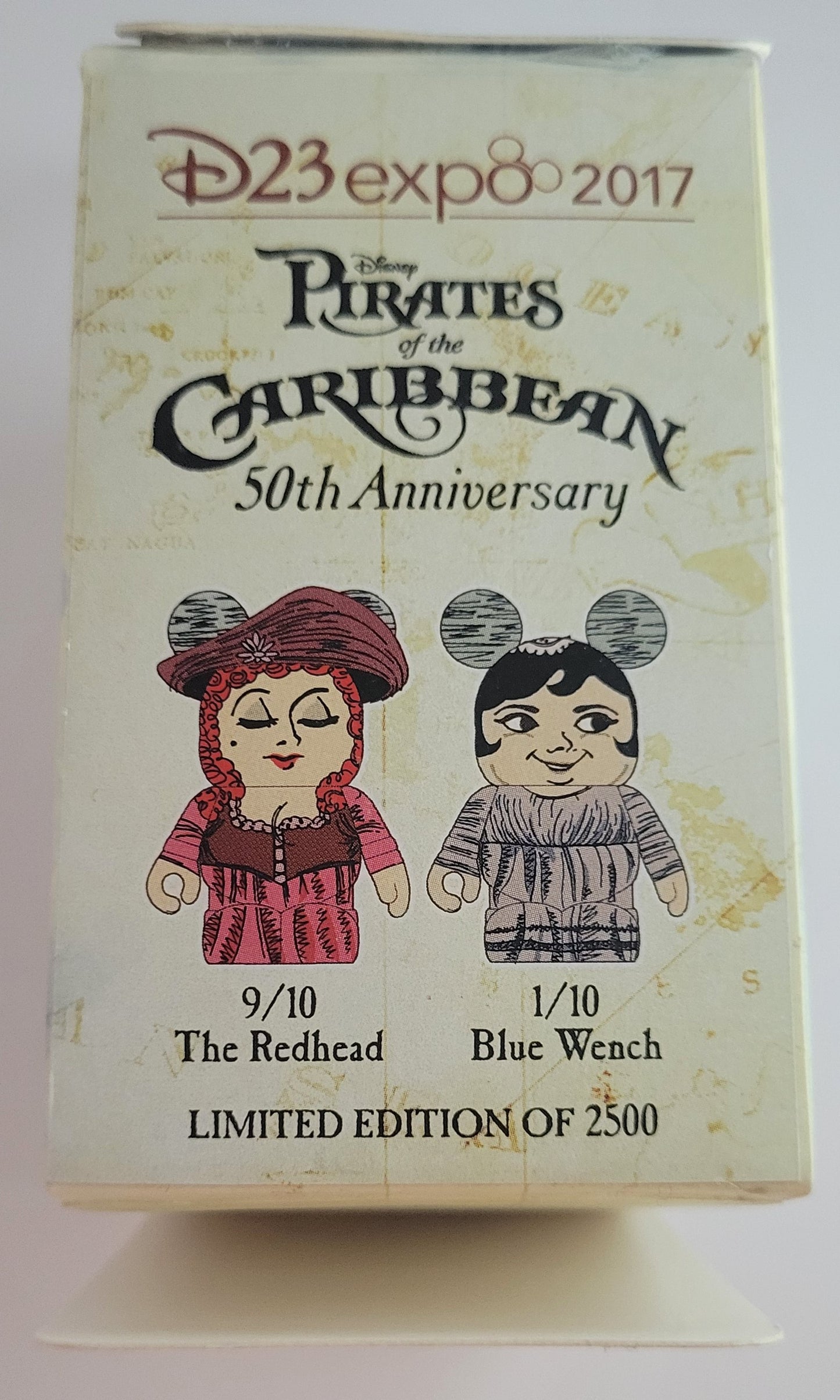 Disney Vinylmation Eachez 3" D23 Expo Pirates of the Caribbean 50th Anniversary - Redhead LE 2250